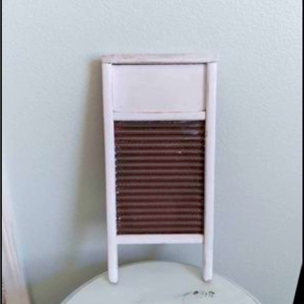Vintage antique washboard painted